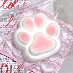 Creamy Blush Giant Paw Squishy – Soft Fake Party Gift & Stress Relief Prop