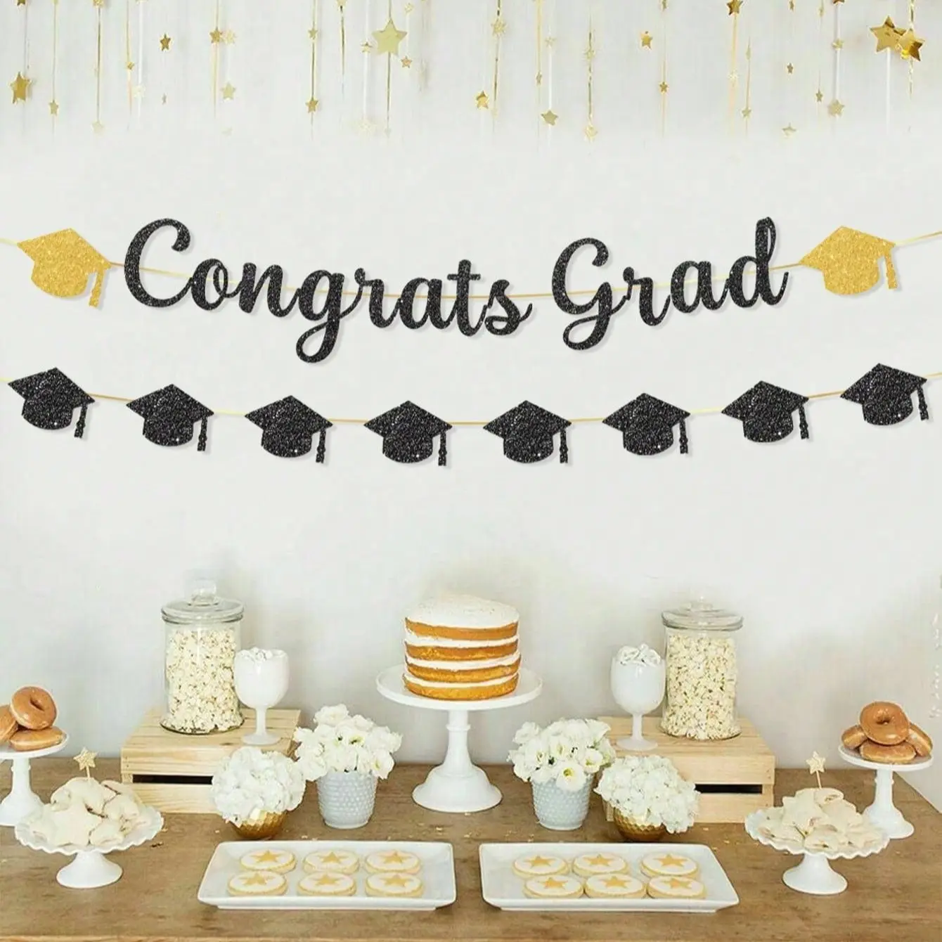 1Pcs 2026 Graduation Backdrop Banner, Congratulations Graduation Party Decorations, Ideal for Graduation Celebrations, Senior Year Supplies, Birthday & Room Decor