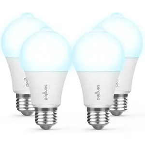 Motion Sensor Light Bulbs, A19, 5000K Daylight LED Bulb Motion Activated Dusk to Dawn Security Light Bulb, 75 Watt Outdoor Lighting For Front Door,Porch,Stairs,Hallway, 4 Pack