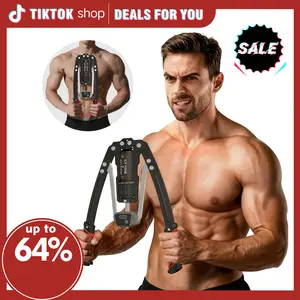 【2】S.Y.Home&Outdoor— Hydraulic Power Chest & Arm Twister Trainer - Adjustable 22-440lbs Resistance, Smart Rep Counter , Portable Home Gym Equipment for Upper Body Strength Traini