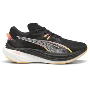 PUMA Womens Deviate Nitro 3 Wide Running Sneakers Shoes - Black