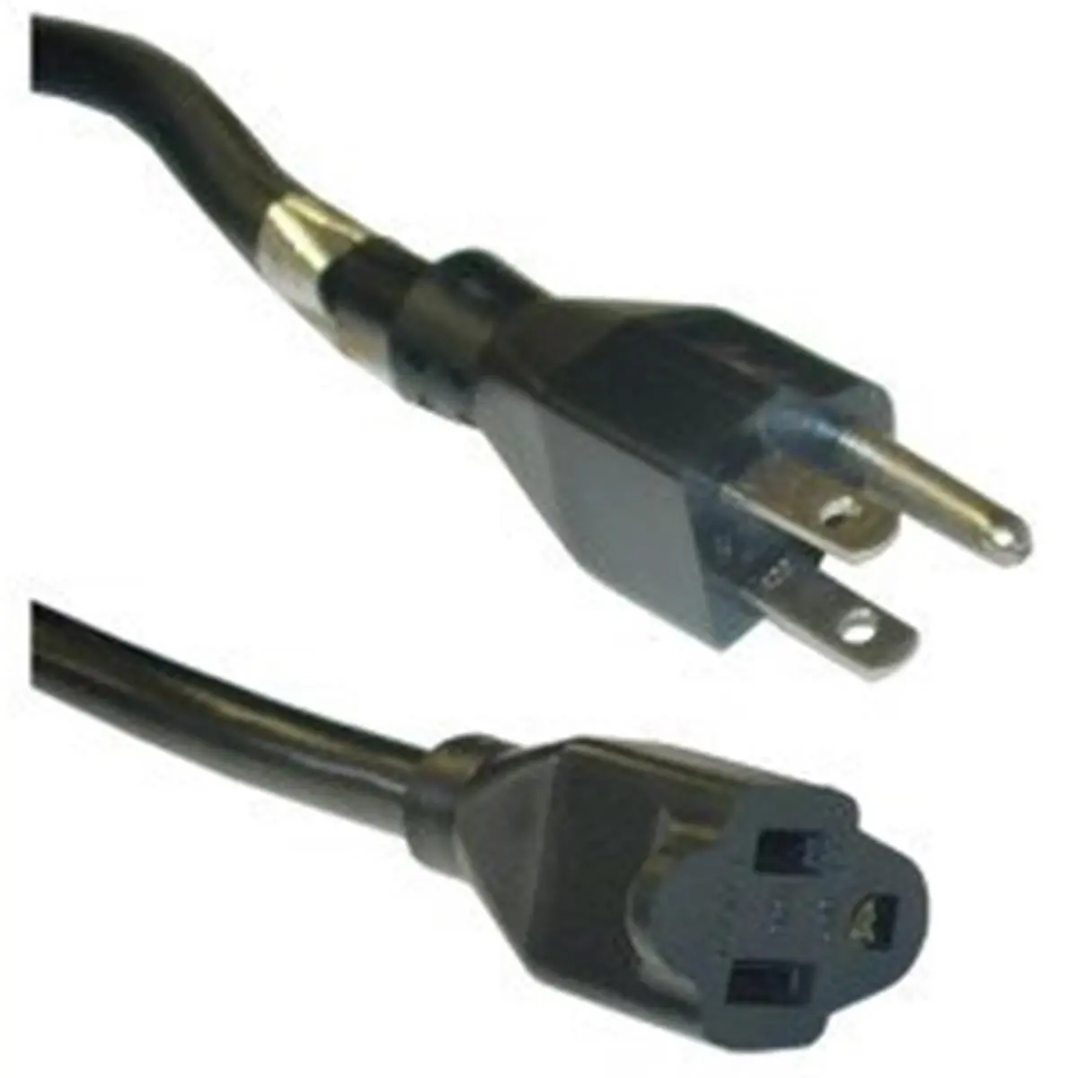 212 MAIN Heavy-Duty Black SJT Power Extension Cord - 14 AWG, 3-Conductor, 15 A, 25 Ft, Pure Copper, Flexible, Durable, UL CSA Rated