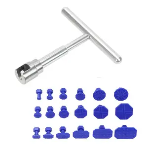 Car Dent Repair Tool, T-shaped Handheld Car Dent Repair Tool with Gasket, Car Body Repair Tool for Minor Dents & Hail Dents, Car Dent Remover