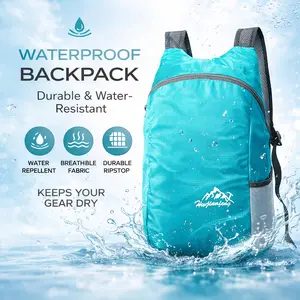 Waterproof Foldable Backpack Lightweight Portable Unisex Design for Travel Camping Hiking Climbing with Versatile Use and Reliable Protection