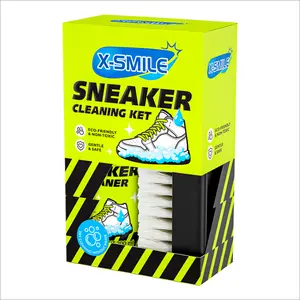 X-SMILE Sneaker Cleaning Kit — Premium Shoe Care & Dry Cleaner, Stain Remover Wet Wipes, Foam Cleanser for Sneakers, Includes Dedicated Cleaning Brush