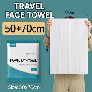 2-Pack Thickened Cotton Disposable Bath Towels (19.7 x 27.6 in) – Individually Packaged