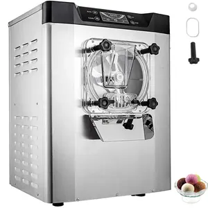 【fathersdaygift】VEVOR Commercial Ice Cream Machine 1400W 20/5.3 Gph Hard Serve Ice Cream Maker with LED Display Screen Auto Shut-Off Timer One Flavors Perfect for Restaurants Snack bar Supermarkets