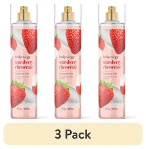 (3 Pack) Bodycology Fragrance Body Mist, Strawberry Cheesecake, 8 Fl Oz PDC Brands