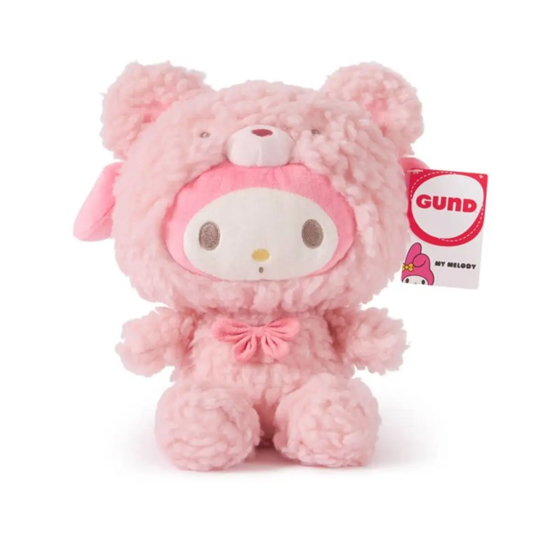 GUND Sanrio Café Latte Bear Hello Kitty My Melody Cinnamoroll 10in Kawaii Aesthetic Collectibles, Soft Adorable Stuffed Plush Toy, Cute Plushies for Collectors