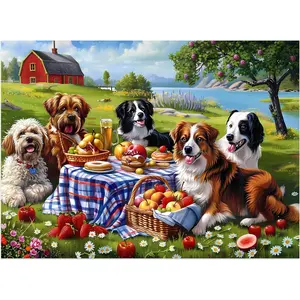 500 Pieces Puzzles for Adults–Dogs Jigsaw Puzzle for Adults Children Elderly–Recycled Paper Puzzle 500 Pieces–Challenging Family Activity Game Gift for Family Friends Men Women Seniors (21x15in)