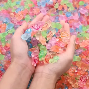 20pcs Glow-In-The-Dark Turtle Resin Charms, Cute Cartoon Jewelry Making Supplies, Diy Jewelry Accessories, Diy Crafts, Perfect for Necklaces, Bracelets, Earrings