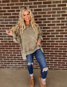 Oversized girlie pullover- mocha