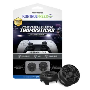 KontrolFreek FPS Freek Frenzy for PlayStation 5 (PS5) and PlayStation 4 (PS4) Controller | 2 Performance Thumbsticks | 1 High-Rise, 1 Mid-Rise | Black