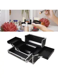 Durable Tool Box Aluminum Alloy Folding Tool Set Portable Storage Box Large Capacity Lightweight, Durable & Foldable Design