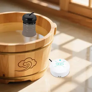 SHANGMAKEL Ionic Detox Foot Spa Machine 30 Minute Timer 110V 220V Dual Voltage Portable for Home Salon Relaxation Rejuvenation Therapy Black White ABS Plastic