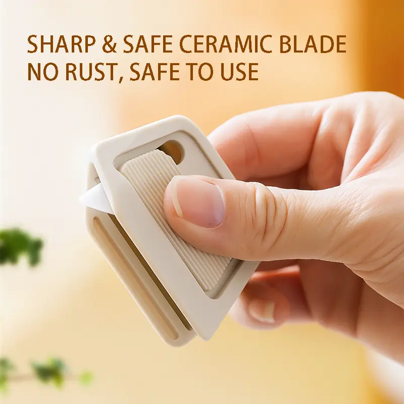 Ceramic Box Cutter for packages Knife With Automatic Rebound and Magnetic Suction, Unpacking tools