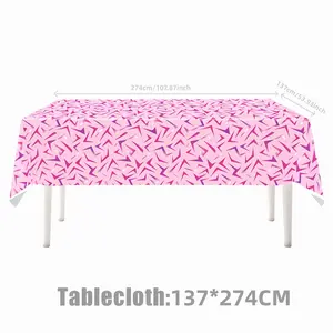 Hunter Girl Lightning Party Tablecloth, Waterproof Disposable Table Cover, Decoration, Generous Size, Perfect Gift for Friends and Couples, Wedding Birthday Graduation New Year Christmas
