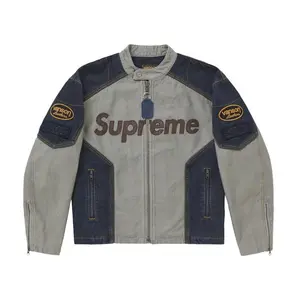 Supreme Men's Vanson Leathers Cordura Cotton Jacket Denim, from StockX