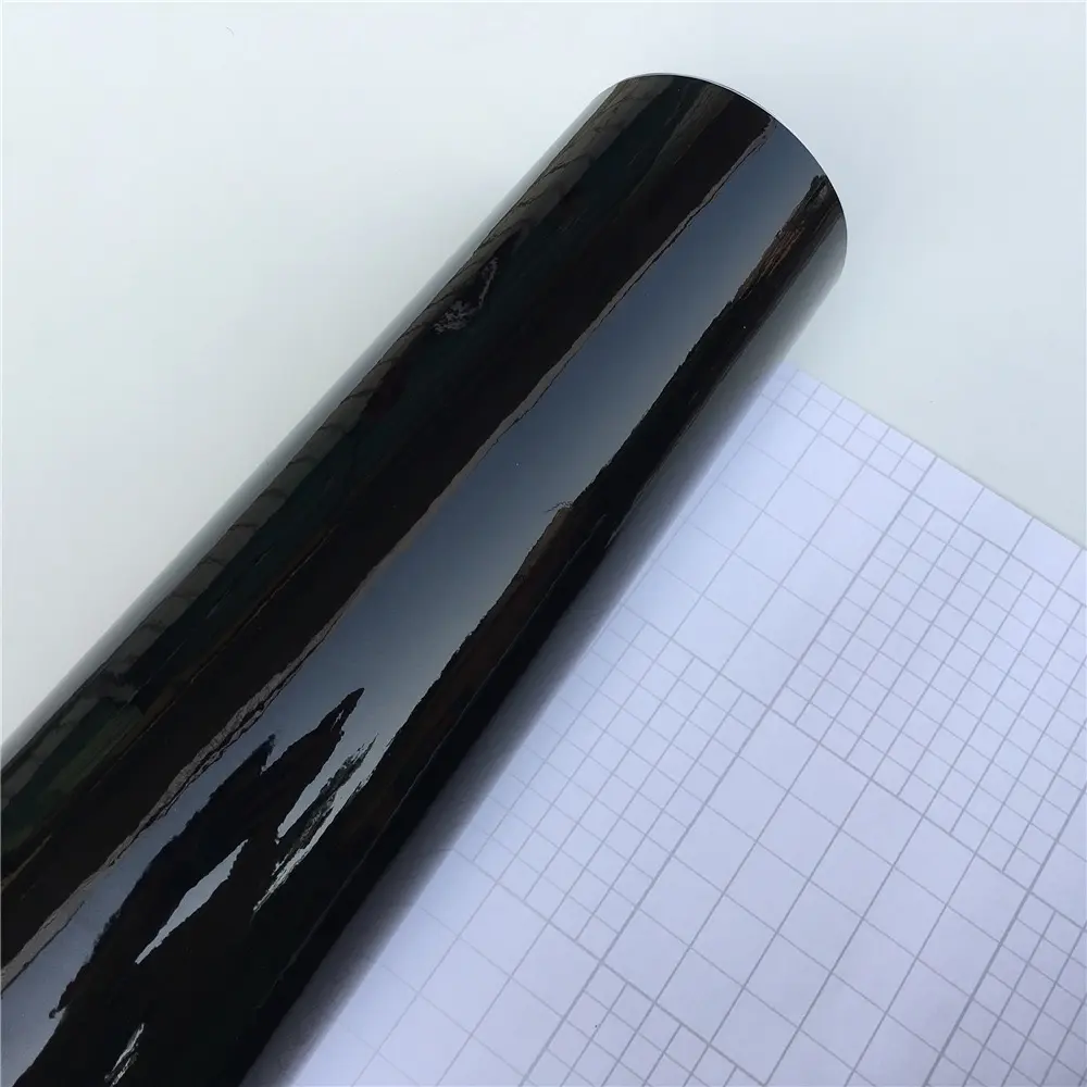 Car Vinyl Wrap Various Colors Glossy Black White Vinyl Wrap DIY Car Body Sticker Film Easy to Install Remove Air Release Weather Resistant Size 40x150cm