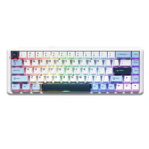 AJAZZ AK680MAX magnetic switch Three-pin keycap three-mode wireless Bluetooth mechanical keyboard aluminum fixed version full-key hot-swappable support RT0.01 3000mah