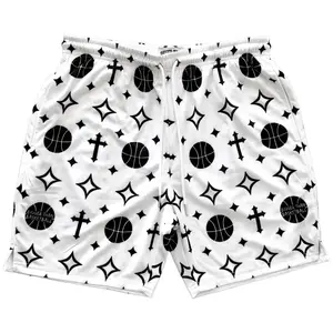 Crossover - Shorts - White | Breathable Basketball Shorts for Gym & Training, Lightweight & Comfortable