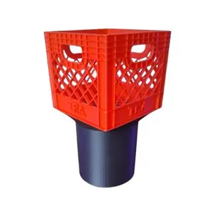 Mini Tea Milk Crate Car Cup Holder- Square Pint Compatible Fun Design