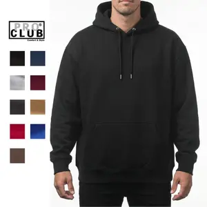 PROCLUB Men's Heavyweight Pullover Hoodie PRO CLUB 13oz Classic Style Fleece with Double Ply Fabric Lined Hood & Kangaroo Pouch Comfortable & Durable