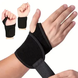 Enhanced Support Wrist Brace 6-Piece Set - Adjustable Compression for Carpal Tunnel, Arthritis, Tendinitis Pain Relief, Ideal for Sports, Typing & Injury Recovery