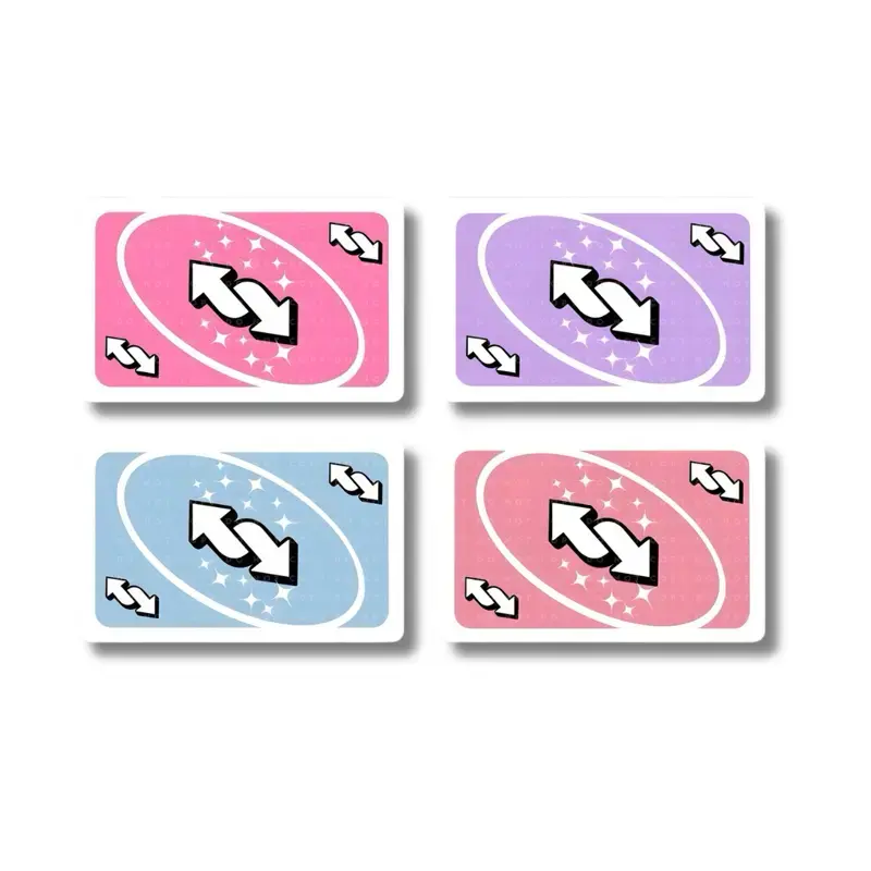 2 PACK Reverse Card Skin - Super Cute & Durable Vinyl Sticker- Water-Resistant & Versatile for Various Card Sizes