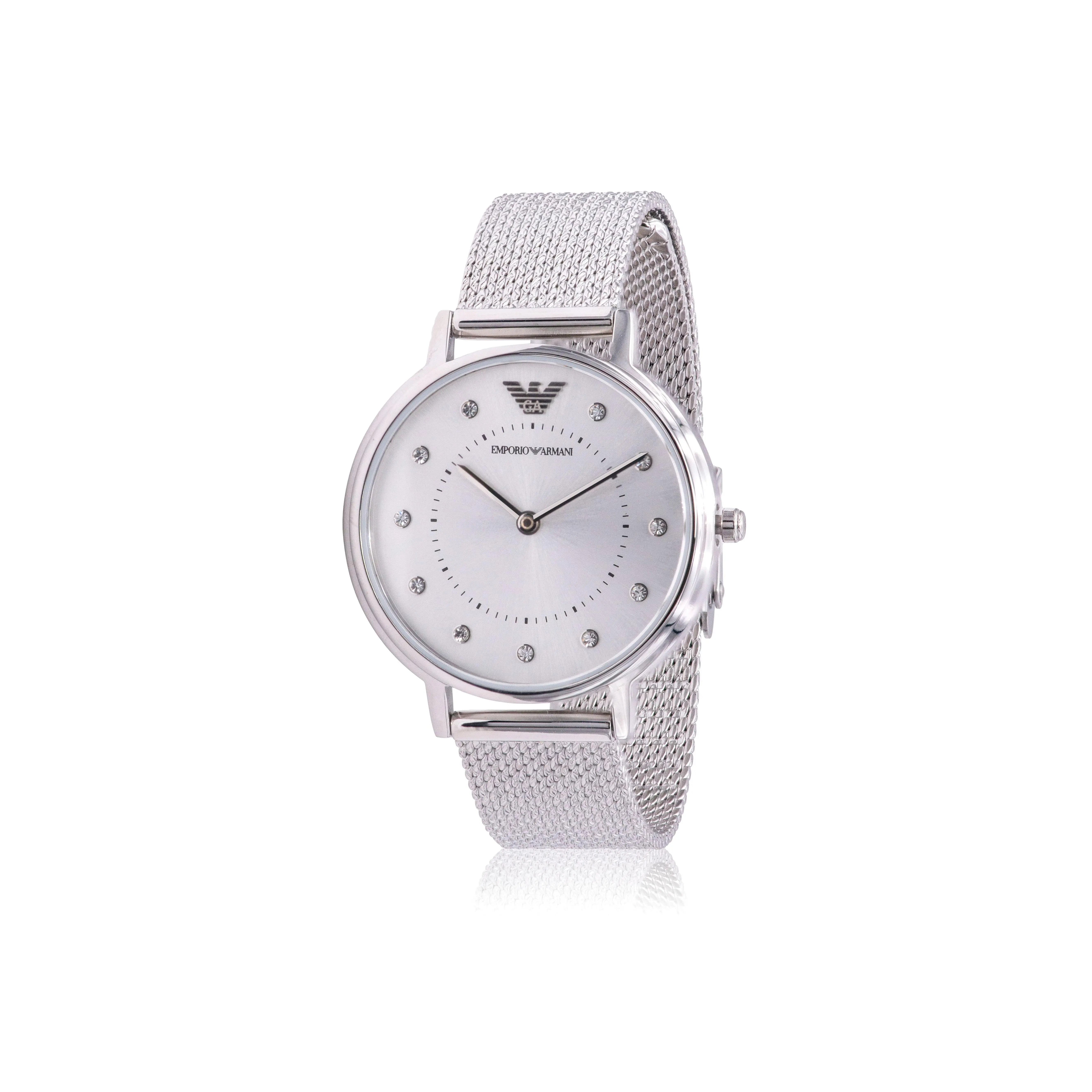 Emporio Armani Stainless steel Ladies Watch AR11128, 32Mm, 30M - 50M, Quartz Drive, Silver Tone Wrist Watches, Non-Mechanical Wrist Watches