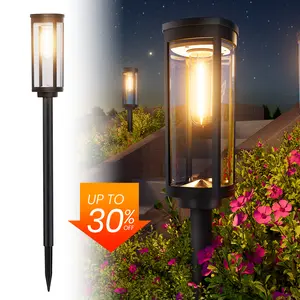 Elegant Solar Pathway Lights Modern Luxury | Auto On/Off & Waterproof | For Garden, Yard & Driveway,solar outdoor lights,Solar Floor Lamps Outdoor Lights,Decorative,Rechargeable,solar lights,lights,light