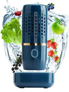 Fruit and Vegetable Washing Machine - Portable Fruit Cleaner Device, Wireless Charging & Waterproof Veggie Purifier Home Gadgets for Deeply Cleaning Produce, Grain, Rice& Tableware