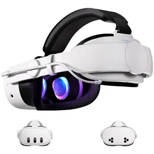 Hurra Head Strap with Battery Compatible with Meta/Oculus Quest 3/ 3S, 10000mAh Fast Charging Detachable Battery Pack Extend 5-7H Playtime, Adjustable Elite Strap Enhanced Support & Balance in VR