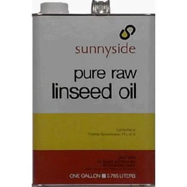 Sunnyside 212 MAIN 873G1 Natural Linseedoil - 1-Gal Single Metal Can (8.25 lbs), Deep Wood Seal, Deep Penetration into Wood, 2-4 Days Slow Drying for Office Supplies