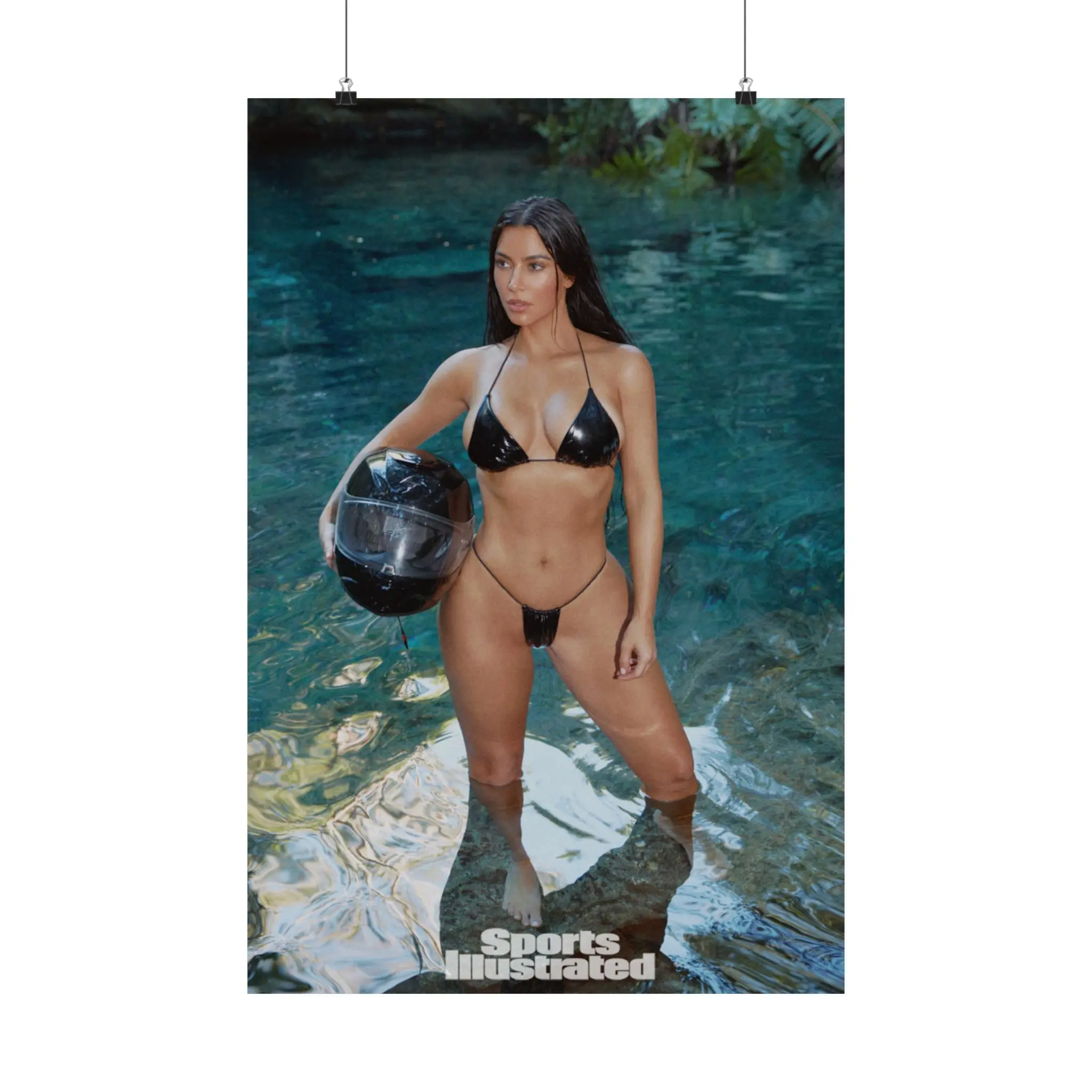 Kim Kardashian Sports Illustrated Swim Poster. Influencer, Celebrity, TV Star Kim K Poster 3