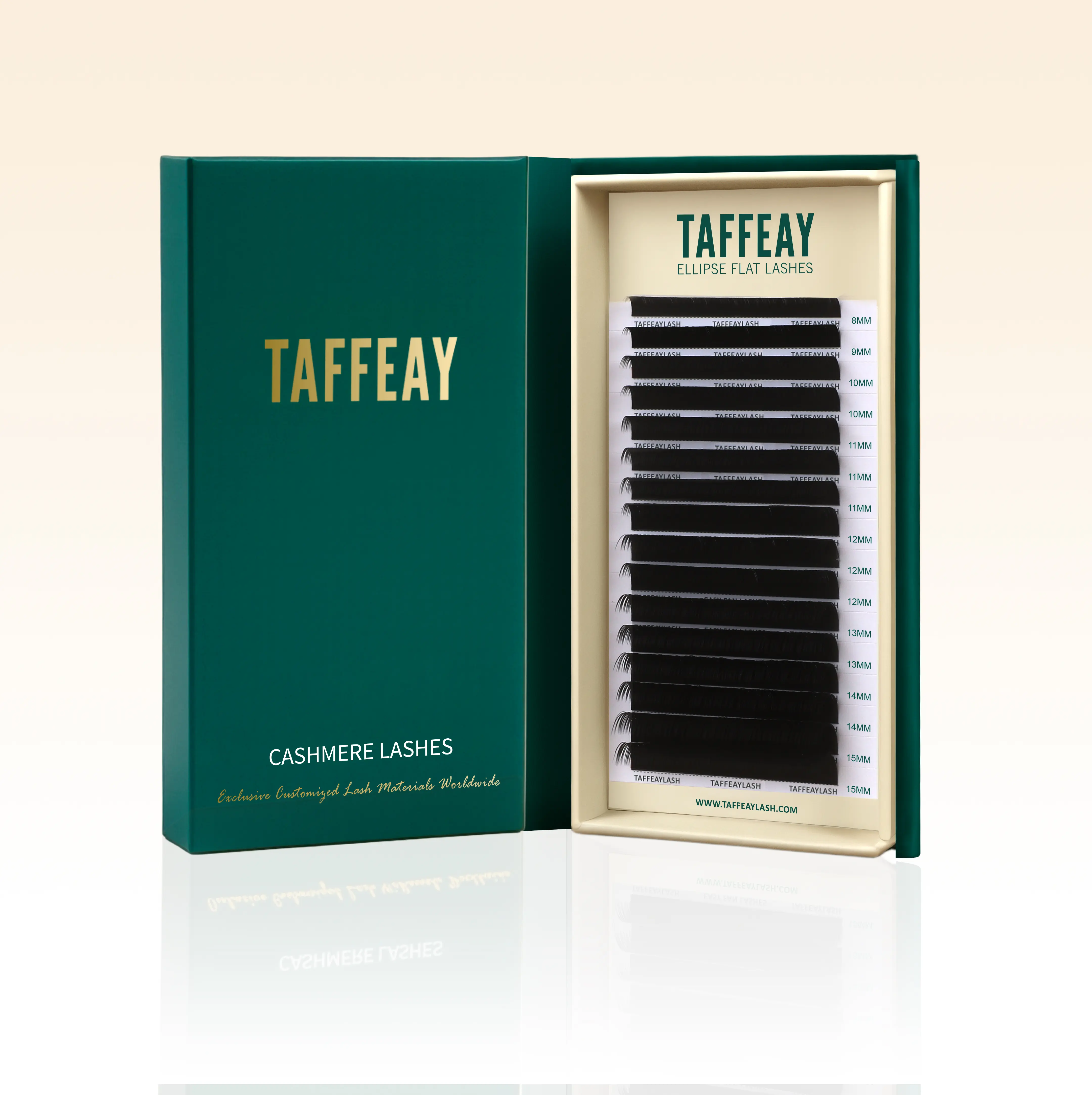 TAFFEAY 0.15MM Ellipse Flat Super Matte Black Lashes Extensions (16Rows), Eyelashes Extensions, Cc Curl, Natural Makeup Look, Eyelash Extensions, Flat Lashes