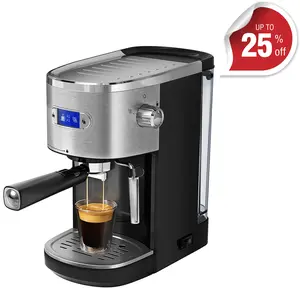 COWSAR Espresso Machine 20 Bar, Semi-Automatic Coffee Maker with Milk Frother Steam Wand, Nespresso Capsule Compatible, 45 oz Removable Water Tank for Cappuccino, Latte, Home,1350W