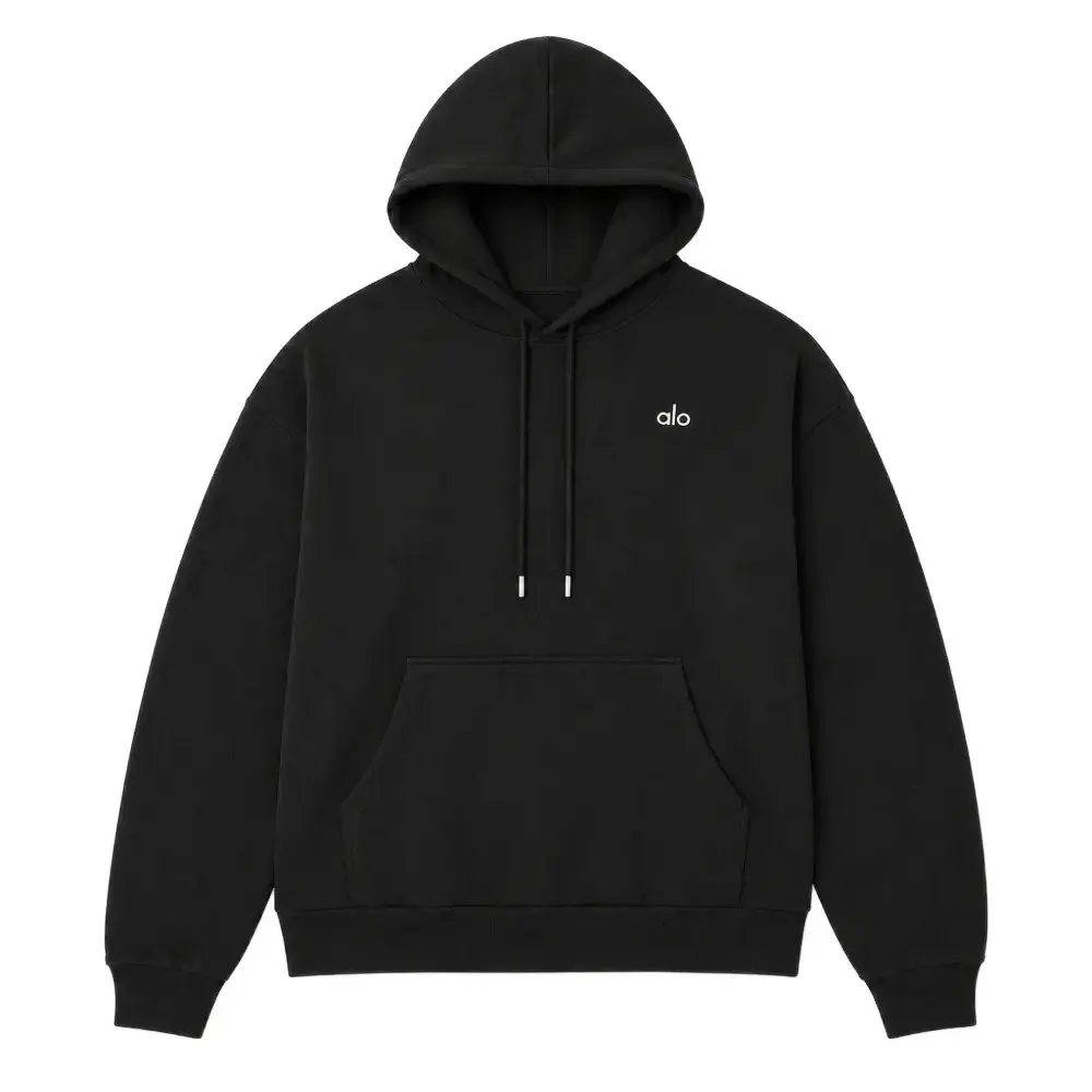 Alo Yoga Women's Navy and Blue Hoodie