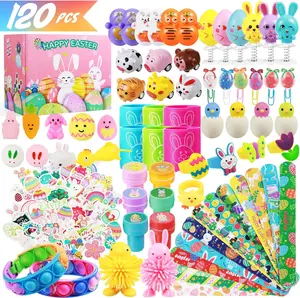 120PCS Easter Basket Stuffers for Kids – Bulk Easter Egg Fillers, Party Favors & Goodie Bag Toys, Classroom Prizes, Easter Gifts for Boys & Girls Ages 4-10