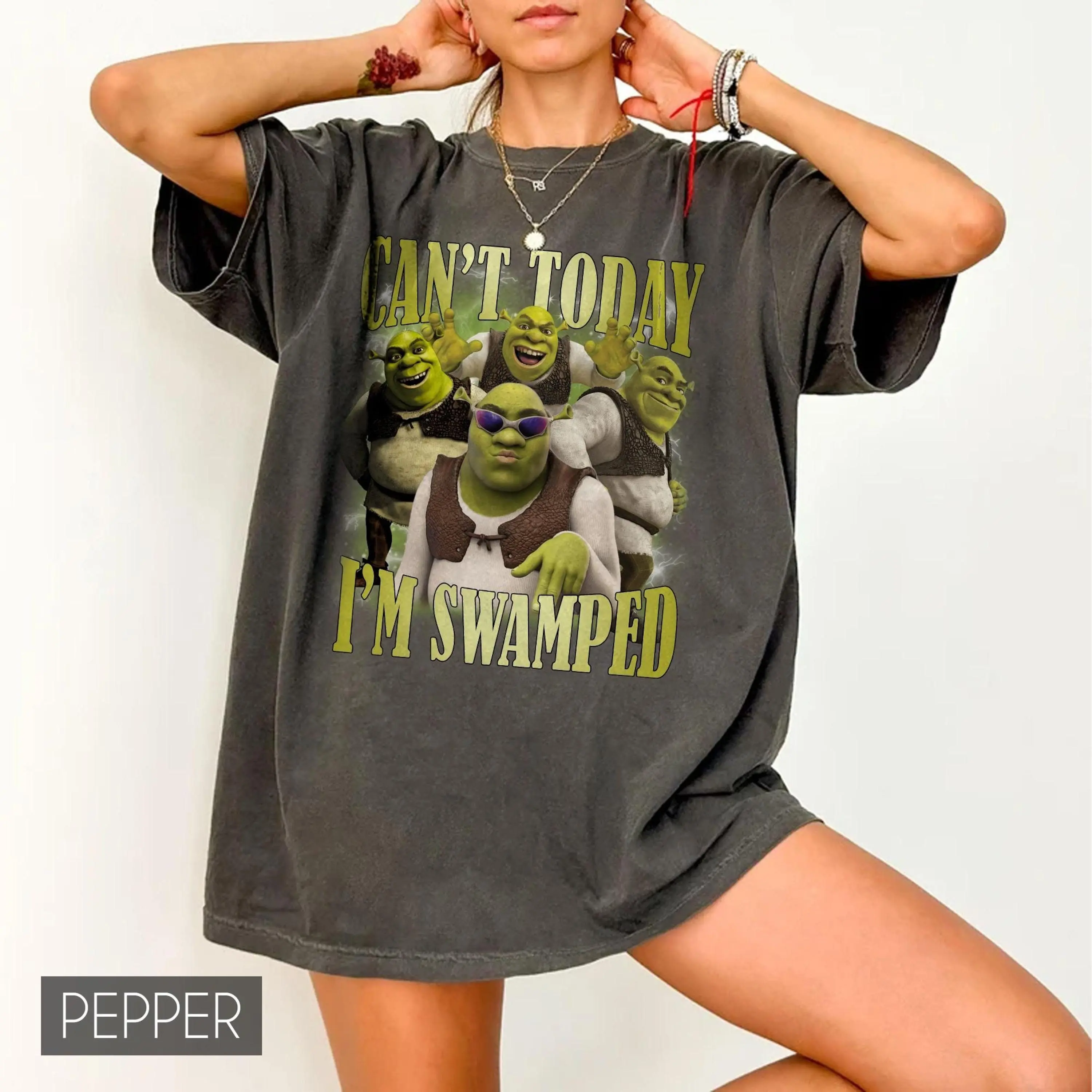 Can't Today I'm Swamped Shirt, Shrek Shirt, Fiona and Shrek Shirt, Shrek Tee