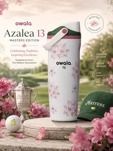 [Limited Free Gift Included] Owala FreeSip Sway 30oz Special Edition, Masters Azalea Water Bottle, Golf Water Bottle, 30oz Water Bottle Gift