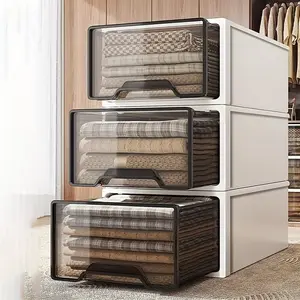 Stackable Drawer Storage Cabinet, Easy Install, Space Saving, Large Capacity, Organize Clothes, Towels, Office Supplies, Books, Design