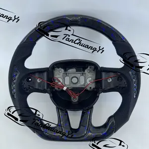 Forged Carbon Fiber Steering Wheel Fit for Dodge Challenger Charger Durango Hellcat SRT 2015+