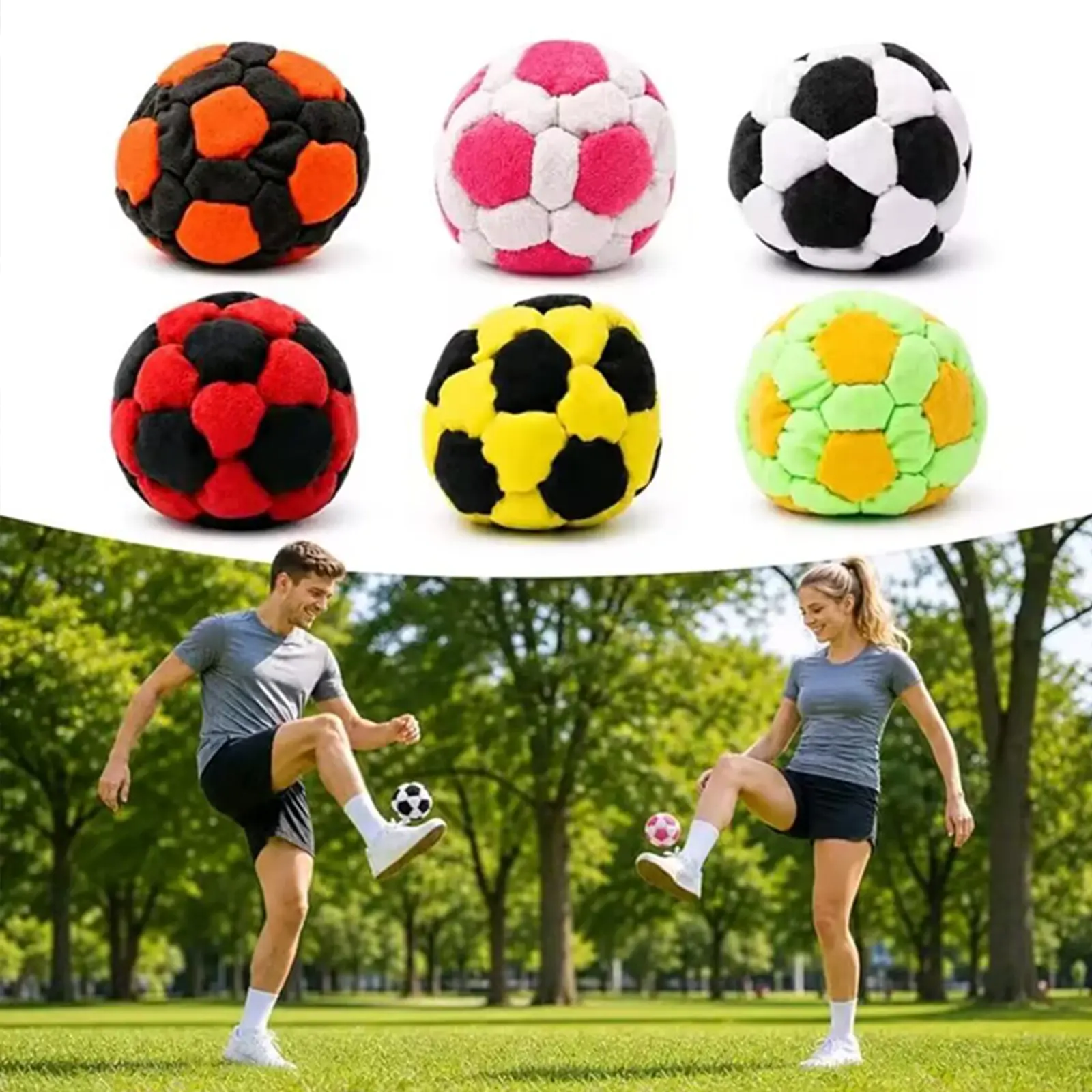6 Pack 2.75 Inch Plush Juggling Balls, Soft Fluffy Surface, fit for kids and adults. Y2K vintage style, skill toys, great for outdoor summer camp games, juggling practice, sports supplies, party giveaways, balance & coordination training for active workou
