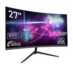 27 inch QHD 165Hz 1MS Curved 1800R Gaming Computer Monitor,IPS,Anti-Blue Light,110% sRGB, speaker,for Game and Working