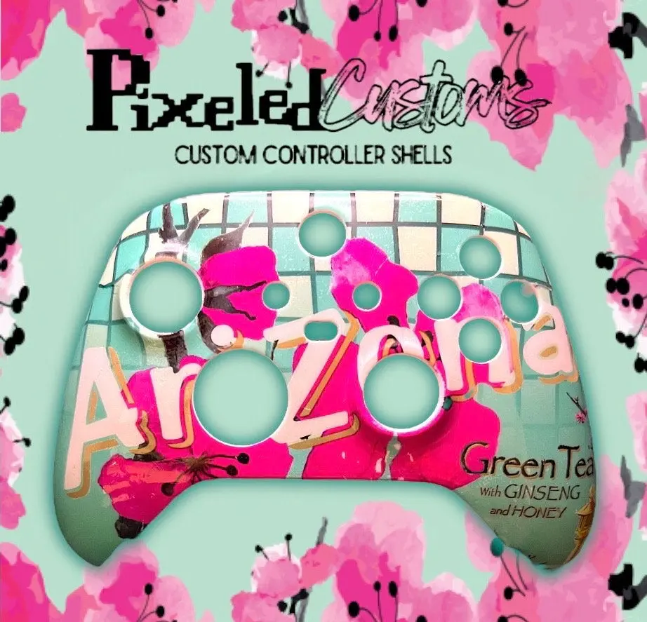 Arizona Tea Pattern Custom Controller Shell for Xbox S/X Front Housing Faceplate