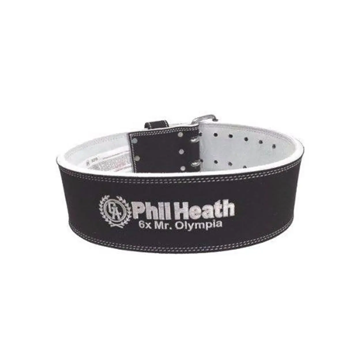 212 MAIN Schiek Phil Heath Double Prong Competition Power Belt - Genuine Suede, Custom Logo, XL Size Sports Belt with Waist Support for Weight Training, Power Lifting, Workout Fitness, Workout Fitness Belt