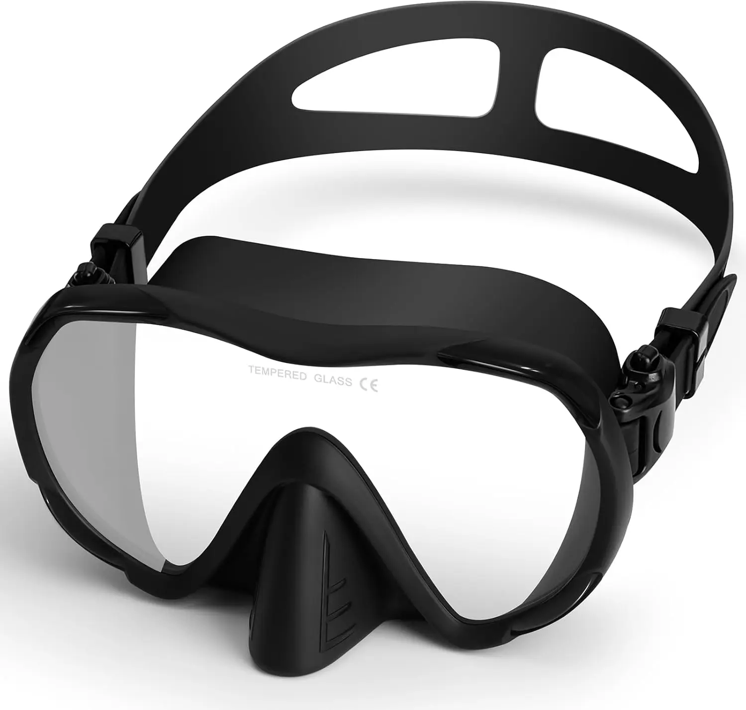 Adult Swimming Goggles - Full Coverage Silicone Goggles with Nose Cover, Wide View No-Leak Adjustable Diving Mask for Adults, Goggles For Swimming