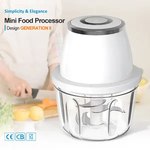 Electric Food Chopper with LED Indicator, 350ml Cordless Mini Food Processor for Garlic, Onion, Vegetables & Meat – Rechargeable USB-C Blender with LED Indicator for Sauces, Baby Food – Portable for Kitchen & Travel