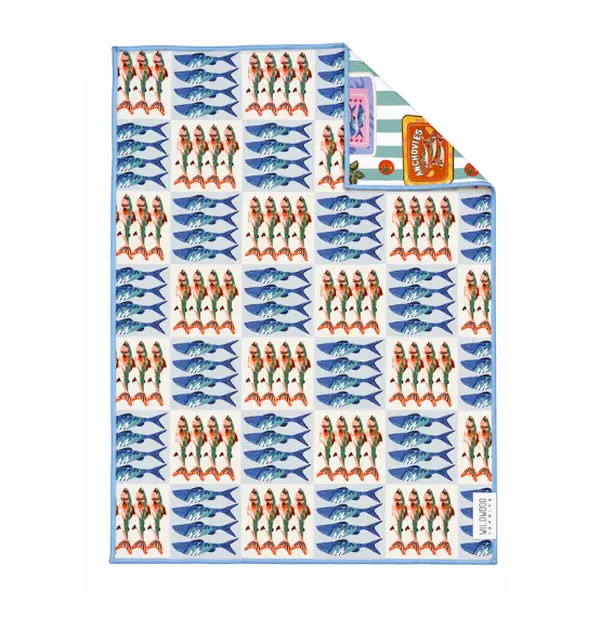 Sardine Picnic Microfiber Towel